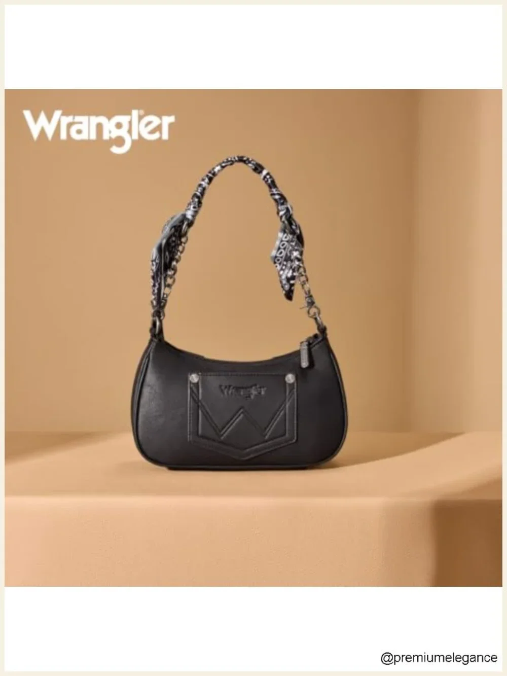 Faux Leather Hobo Handbag Crossbody Purse Embroidered Paisley Shoulder Bag